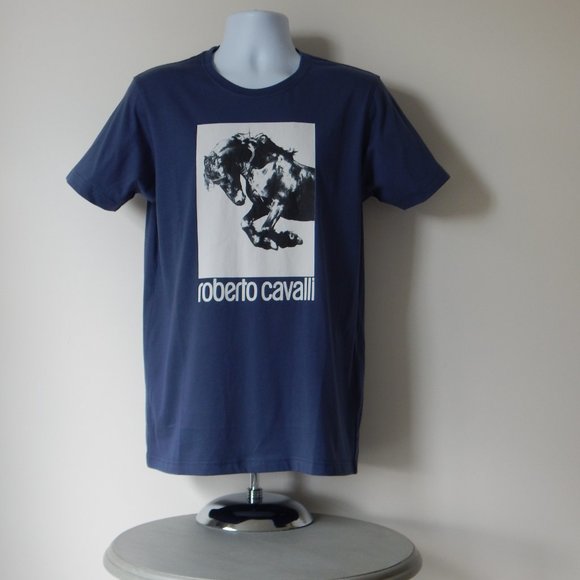 ROBERTO CAVALLI RUNNING HORSE GRAPHIC T Shirt - Picture 3 of 5